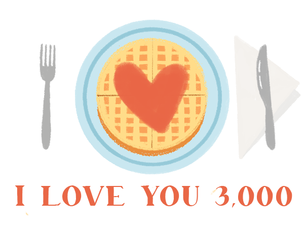 i love you 3,000 review image with words