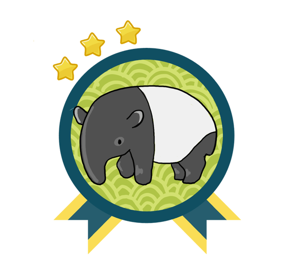 YARC tapir reading badge