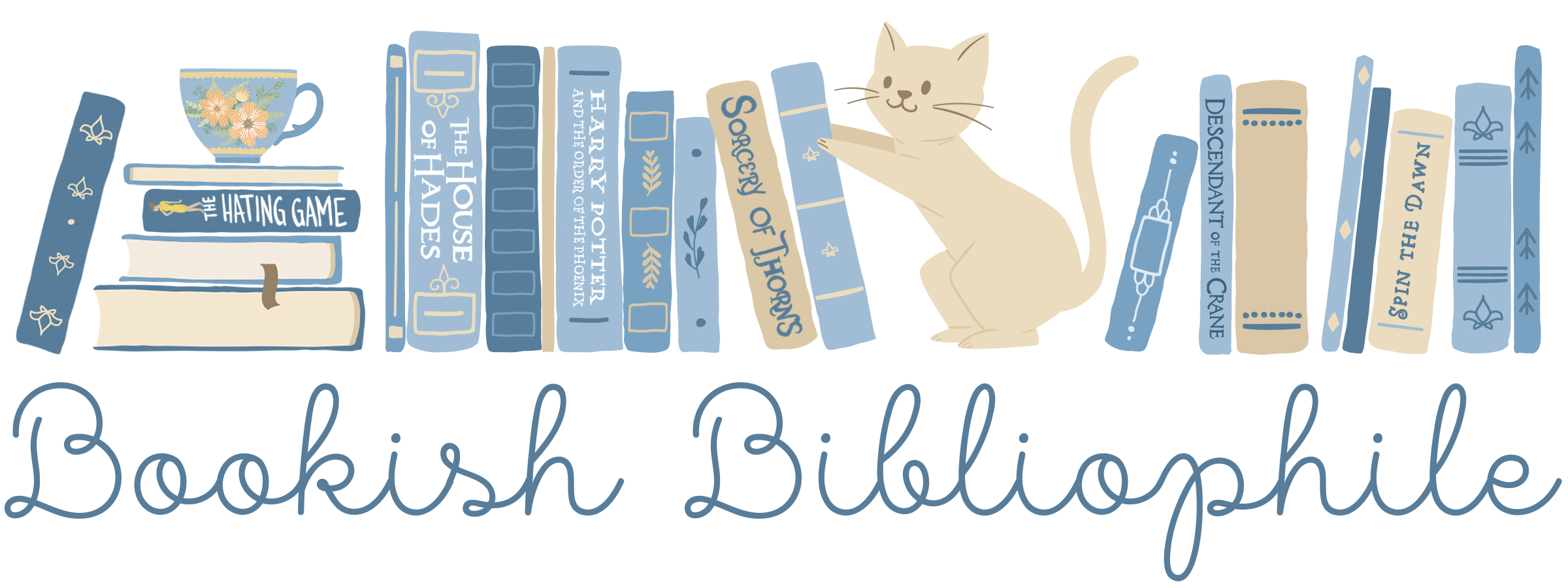 bookish bibliophile blog header