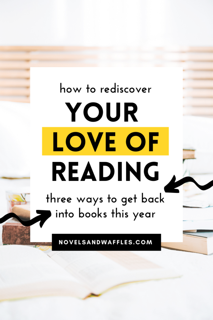 how to rediscover your love of reading pin