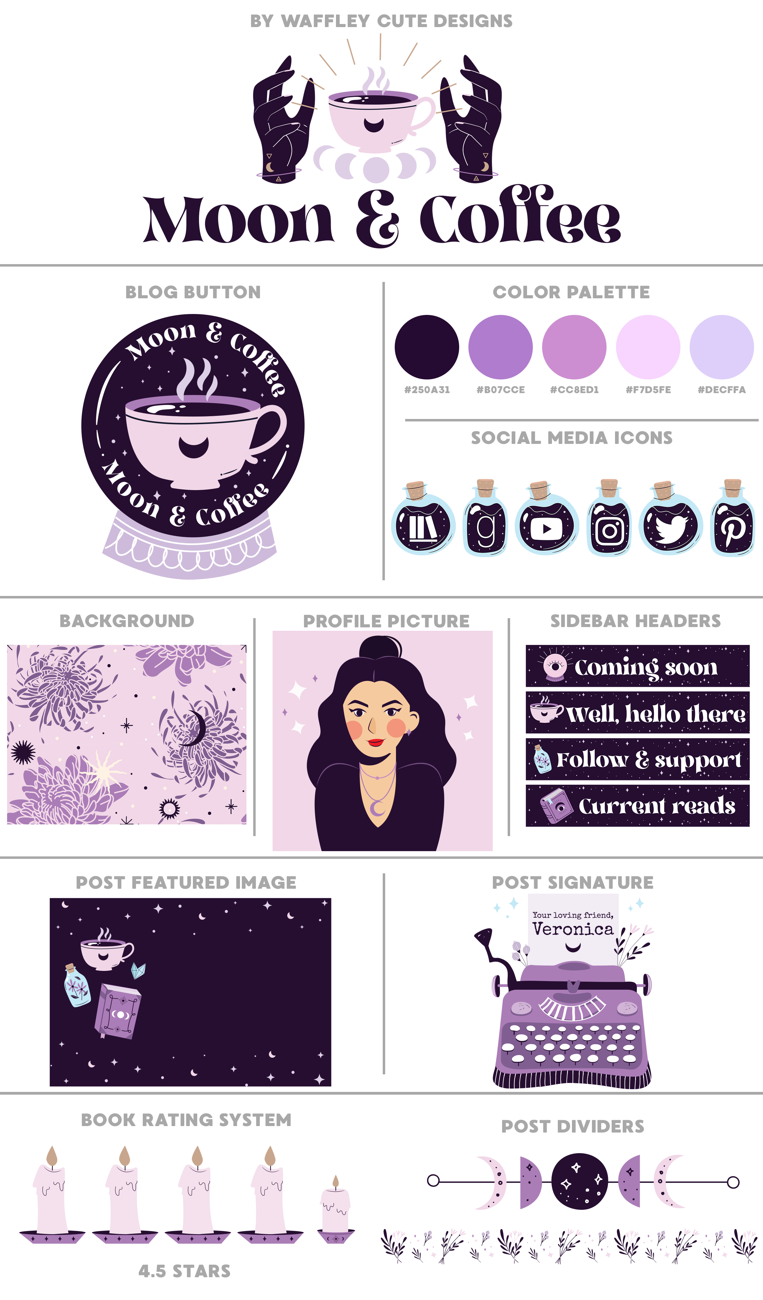Moon & Coffee Brand Style Sheet
